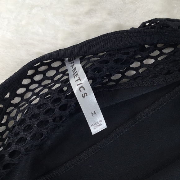 FABLETICS SARA BLACK MESH AND NET ATHLETIC DRESS M - Picture 9 of 15